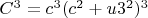 $C^3=c^3(c^2+u3^2)^3$