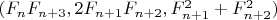$(F_{n}F_{n+3}, 2F_{n+1}F_{n+2}, F_{n+1}^2+F_{n+2}^2)$