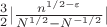 $\frac{3}{2}|\frac{{n}^{1/2-\varepsilon}}{{N}^{1/2}-{N}^{-1/2}}|$