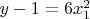 $y-1=6x_1^2$