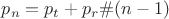 $p_n= p_t+p_r\#(n-1)$ $p_n= p_t+p_r\#(n-1)$