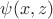 ${\psi}(x,z)$