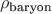 $\item $\rho_{\text{baryon}}$