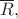 $\overline R,$