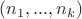 $(n_1,...,n_k)$