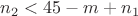 $n_2<45-m+n_1$