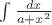 $\int \frac{dx}{a+x^2}$
