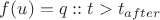 $f(u)=q ::     t>t_{after}$