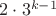 $2\cdot 3^{k-1}$