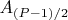 $A_{(P-1)/2}$