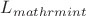 $L_{mathrm{int}}$