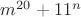 $m^{20}+11^n$