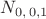 $N_{0,\, 0,1}$