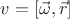$v=[\vec{\omega},\vec{r}]$
