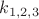 $k_{1,2,3}$