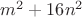 $m^2+16n^2$