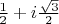 $\[\frac{1}{2} + i\frac{{\sqrt 3 }}{2}\]$