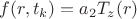 $f(r,t_k)=a_2T_z(r)$