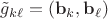 $\tilde g_{k\ell}=(\mathbf b_k, \mathbf b_\ell)$