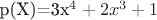p(X)=3x^4+2x^3+1