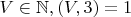 $V \in \mathbb{N}, (V,3)=1$