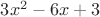 $3x^2-6x+3$