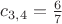 $c_{3,4}=\frac{6}{7}$