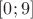 $[0;9]$