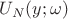 $U_N(y;\omega)$