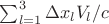 $\sum_{l=1}^3 \Delta x_l V_l/c$