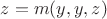 $z=m(y,y,z)$