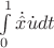 $\int\limits_0^1\dot{\hat x}\dot u dt$