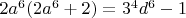 $2 a^6 (2a^6 +2) = 3^4 d^6 -1$