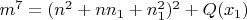 $m^7=(n^2+nn_1+n_1^2)^2+Q(x_1)$