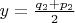 $y=\frac{q_2+p_2}2$