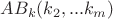 $AB_k(k_2,...k_m)$