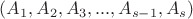 $(A_1, A_2, A_3, ...,A_{s-1}, A_s)$ $(A_1, A_2, A_3, ...,A_{s-1}, A_s)$