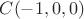 $C(-1,0,0)$