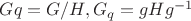 $Gq=G/H, G_q=gHg^{-1}$