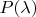 $P(\lambda)$