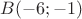 $B(-6;-1)$ $B(-6;-1)$