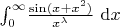 \int_0^\infty \! {\frac{\sin(x + x^2)}{x^{\lambda}} \ }\mathrm{d}x