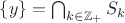 $\{y\}=\bigcap_{k\in \mathbb{Z}_+}S_k$