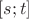 $[s;t]$