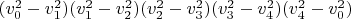 $(v_0^2-v_1^2)(v_1^2-v_2^2)(v_2^2-v_3^2)(v_3^2-v_4^2)(v_4^2-v_0^2)$