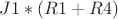 $J1*(R1+R4)$