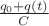 $\frac{q_0+q(t)}{C}$