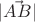 $|\vec{AB}|$