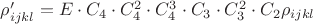 $\rho_{ijkl} ' = E \cdot C_4 \cdot C_4^2 \cdot C_4^3 \cdot C_3 \cdot C_3^2 \cdot C_2 \rho_{ijkl}$