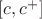 $[c,c^+]$